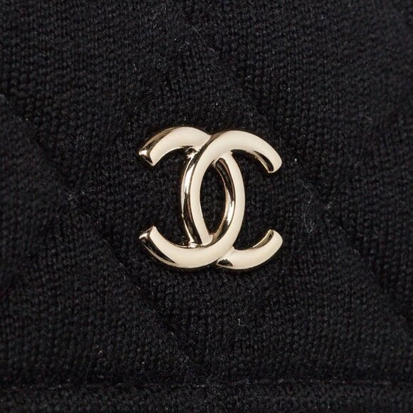 Chanel Black Quilted Jersey Fabric Mini VIP Bag - Picture 9 of 10